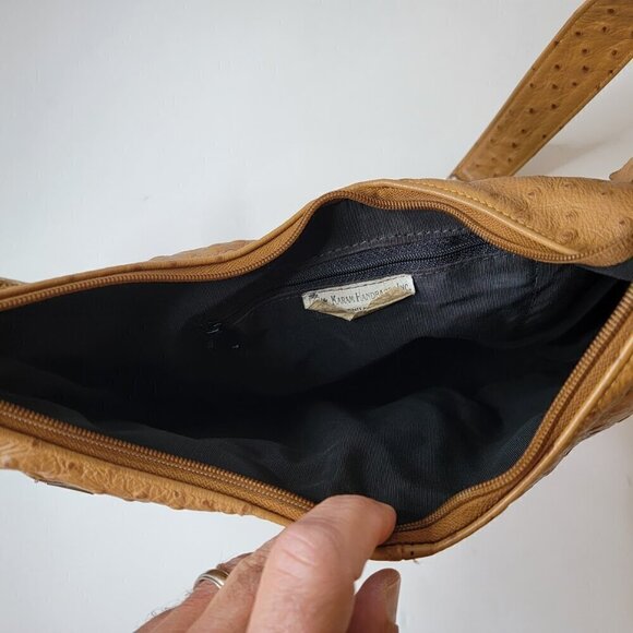 Superb Vintage Ostrich and Snakeskin Shoulder Bag - Picture 8 of 12